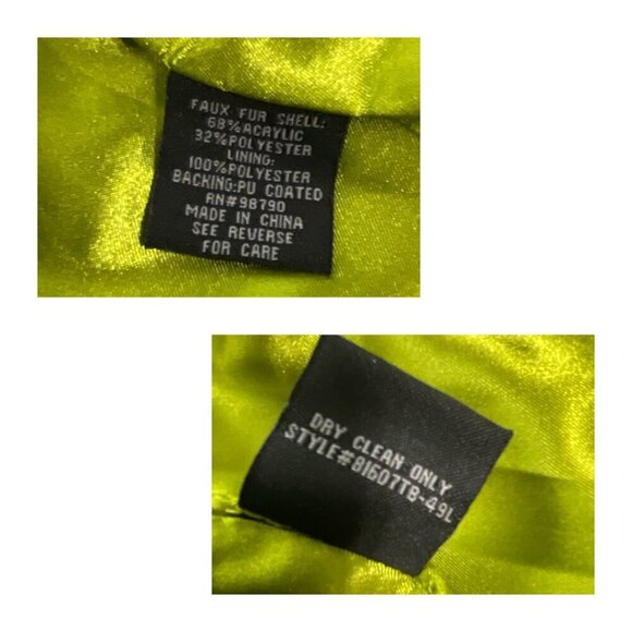 BKE Jacket Womens L Animal Print Faux Fur Gray Peacoat Double Breasted Cheetah - Picture 6 of 11